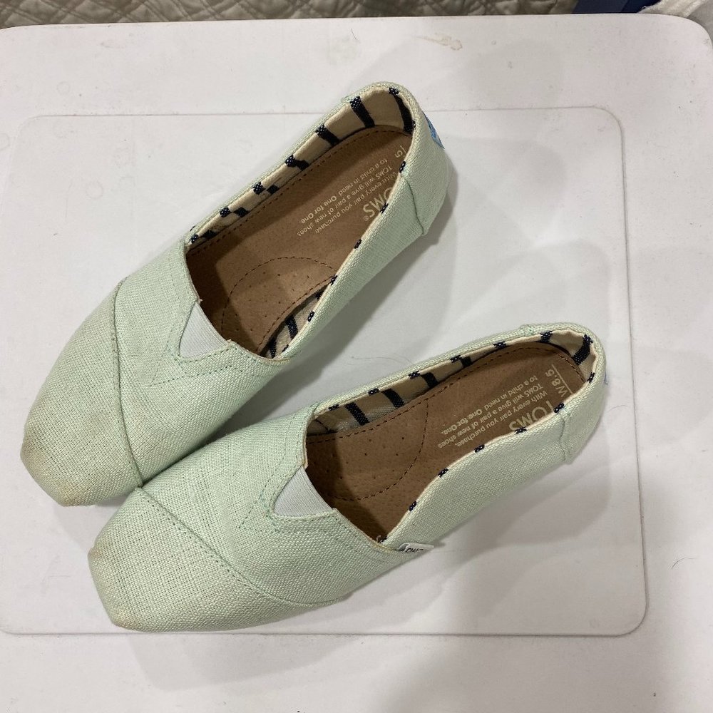 Toms Mint Canvas Shoes